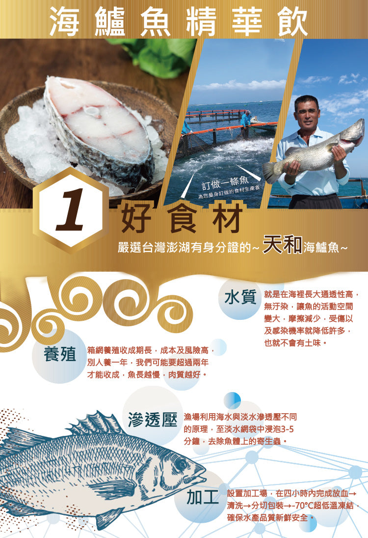 【優補達人】極品海鱸魚精華飲 Sea Bass Essence